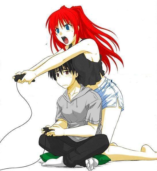 Also I'm not competitive but, anime couple [ video games ] Pictures, 