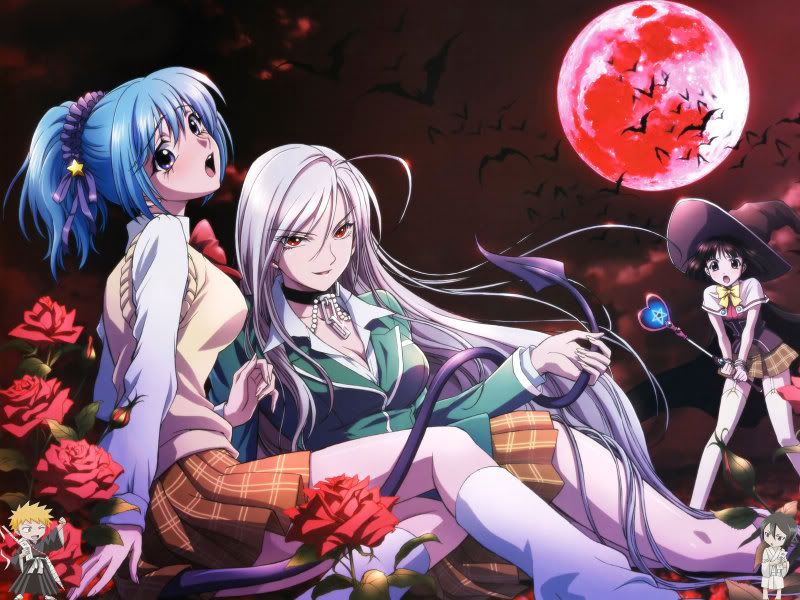 rosario vampire wallpapers. Rosario Vampire Wallpaper w