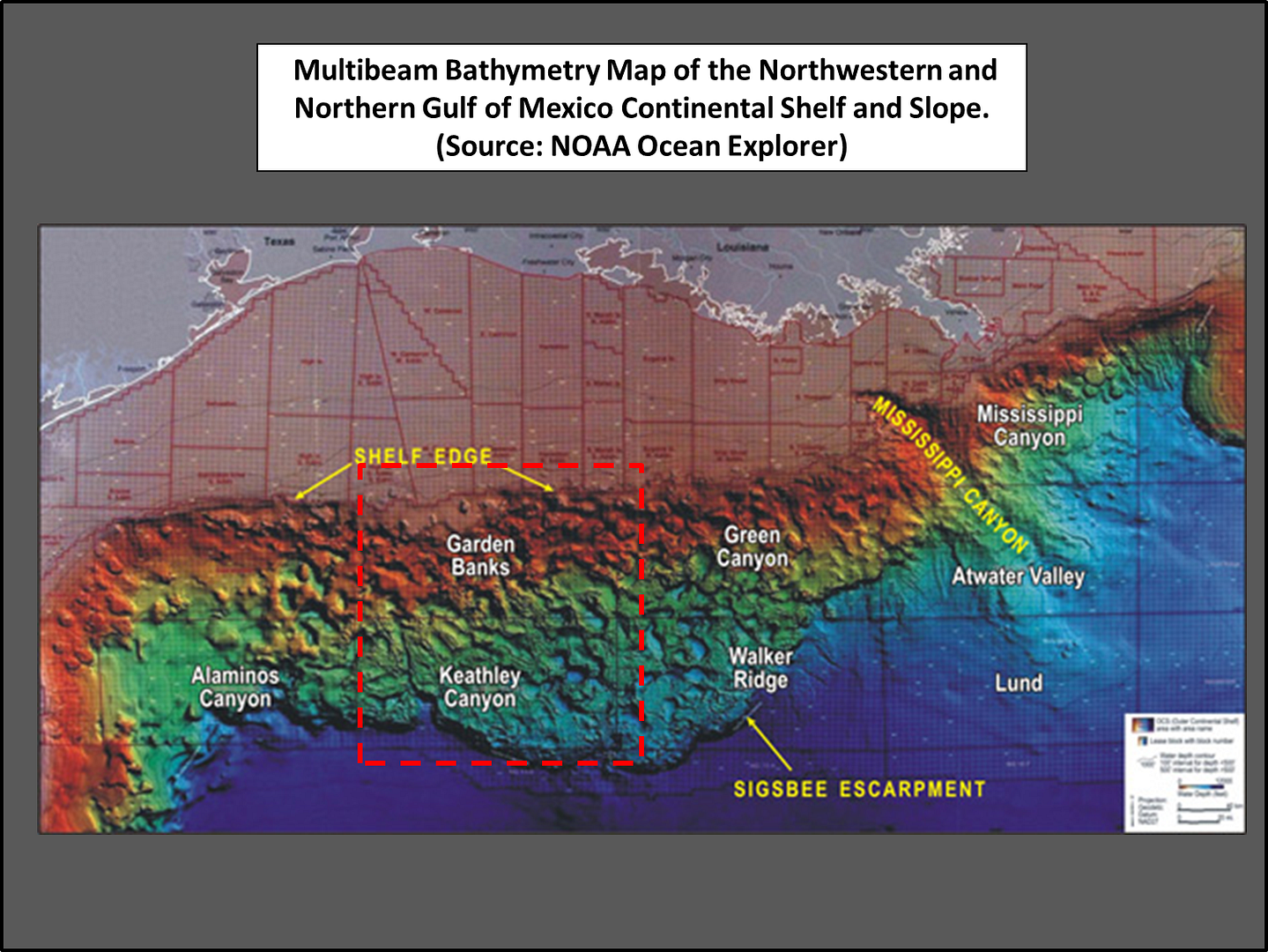 Continental Shelf Gulf Of Mexico Map United States Map