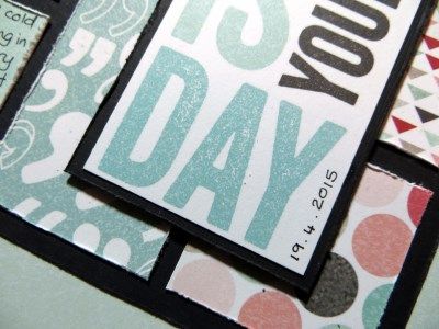 Layout details - layered, distressed grid - Jimjams