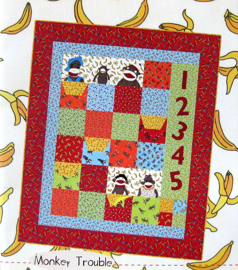 monkey-trouble-quilt-pattern-moda-funky-monkey-charm-pack-charms-quilt-squares-ebay