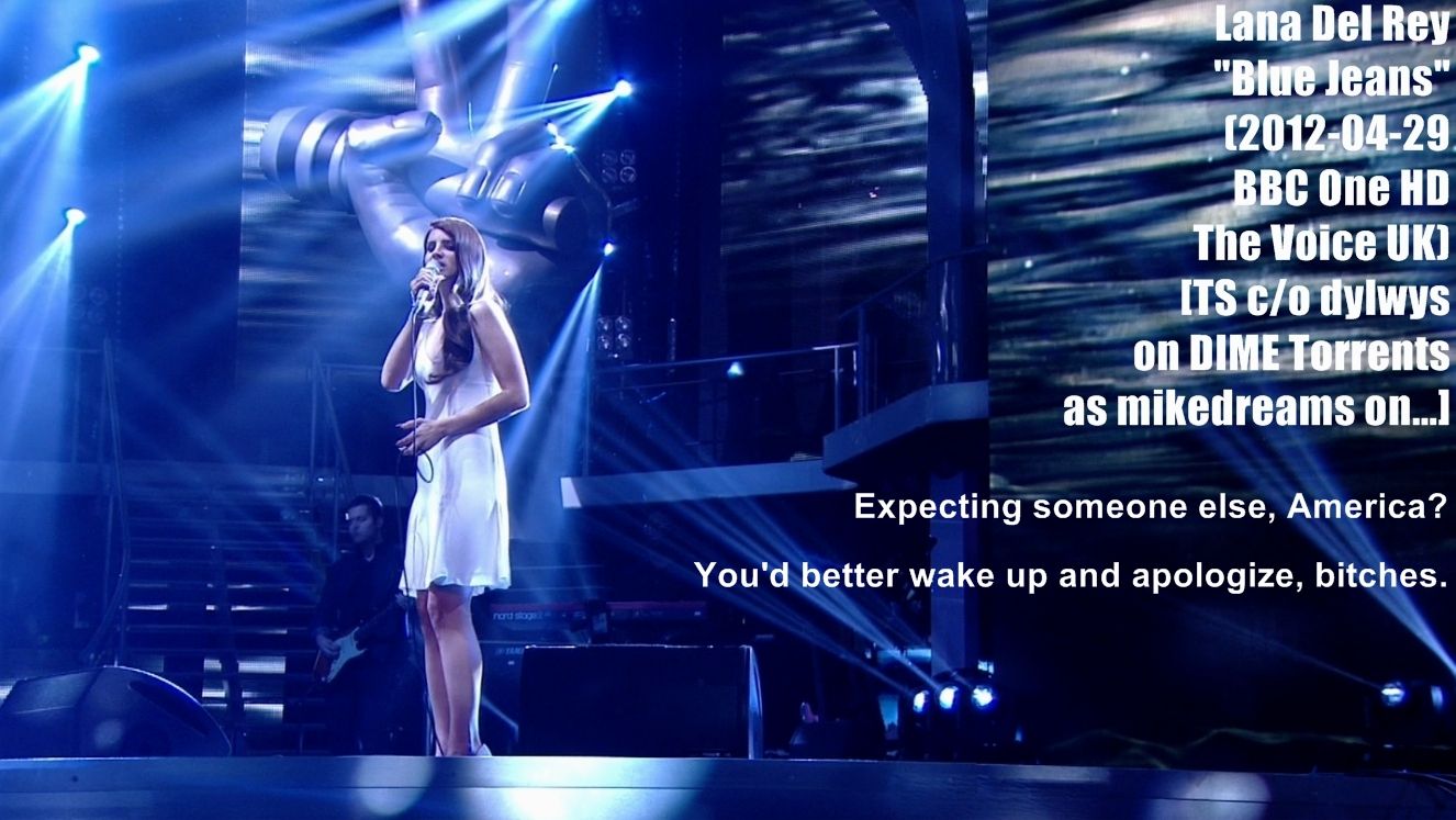 Lana Del Rey - 2012-04-29, The Voice UK [HDTV TS] - Blue Jeans preview 0