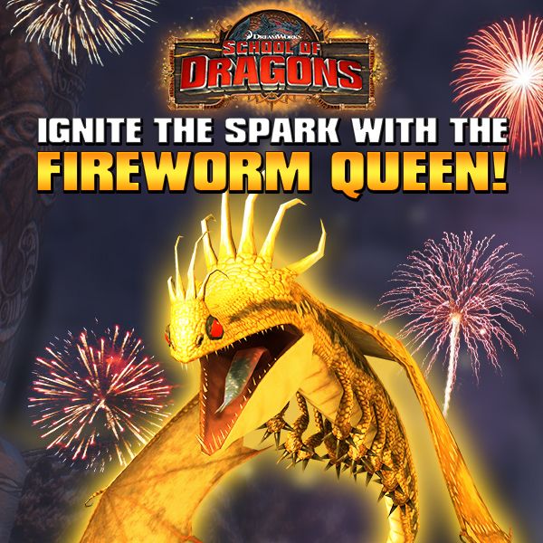 Introducing the Fireworm Queen! | School of Dragons | How to Train Your