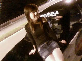 Lolz! She's Sitting on my car... =D
