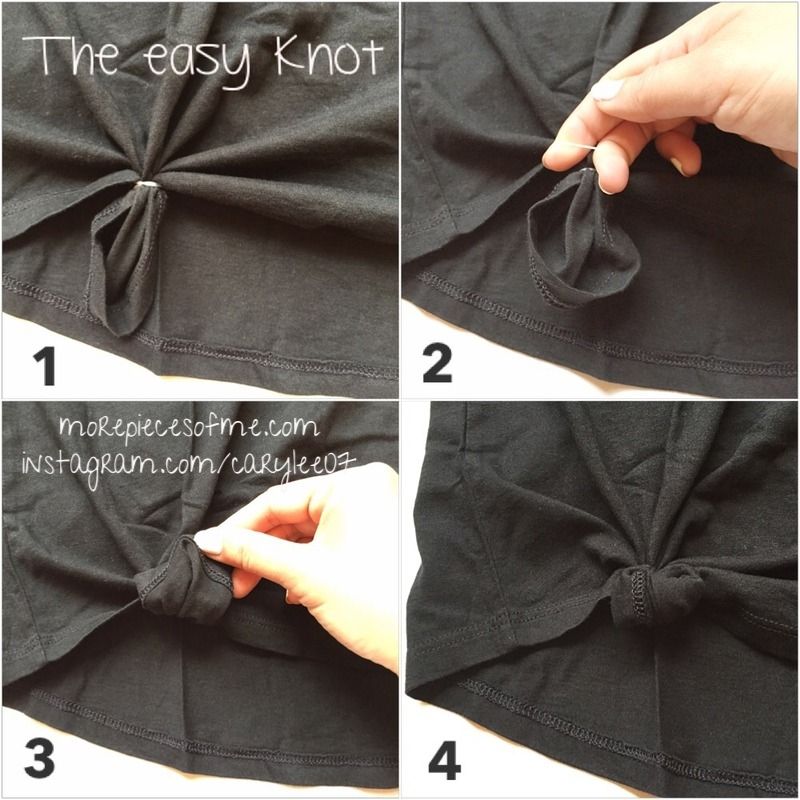 how to knot a tee