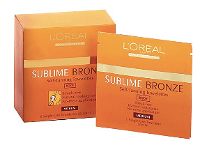 l'oreal self tanning towelettes