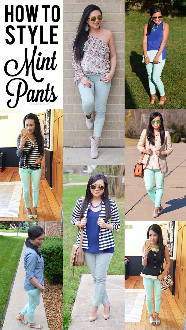 how to style mint pants