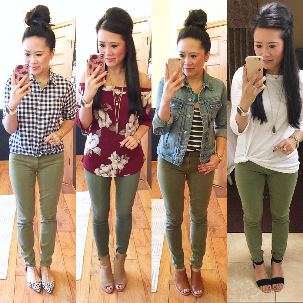 How to style olive pants, olive pants outfits