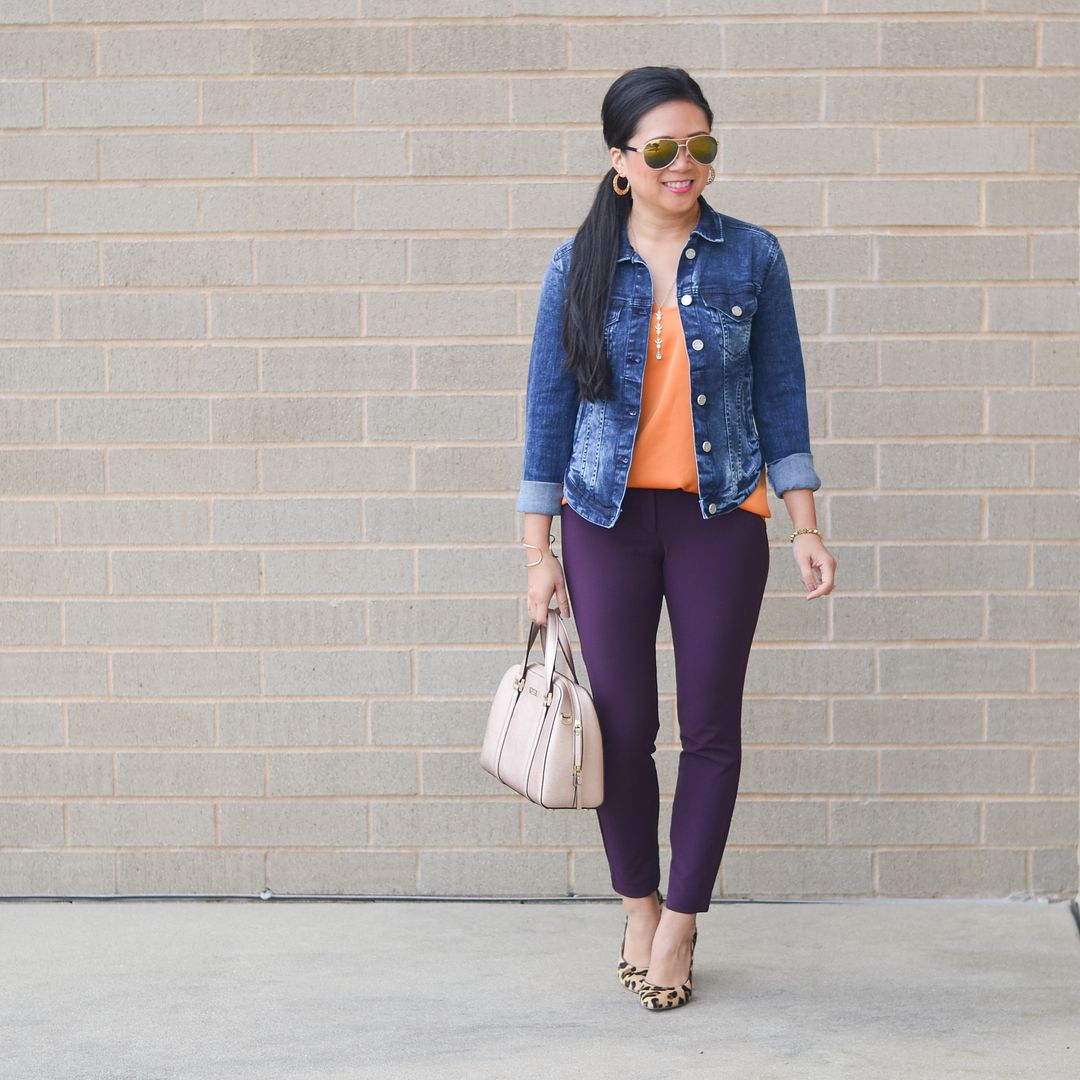 Denim jacket outfit for fall