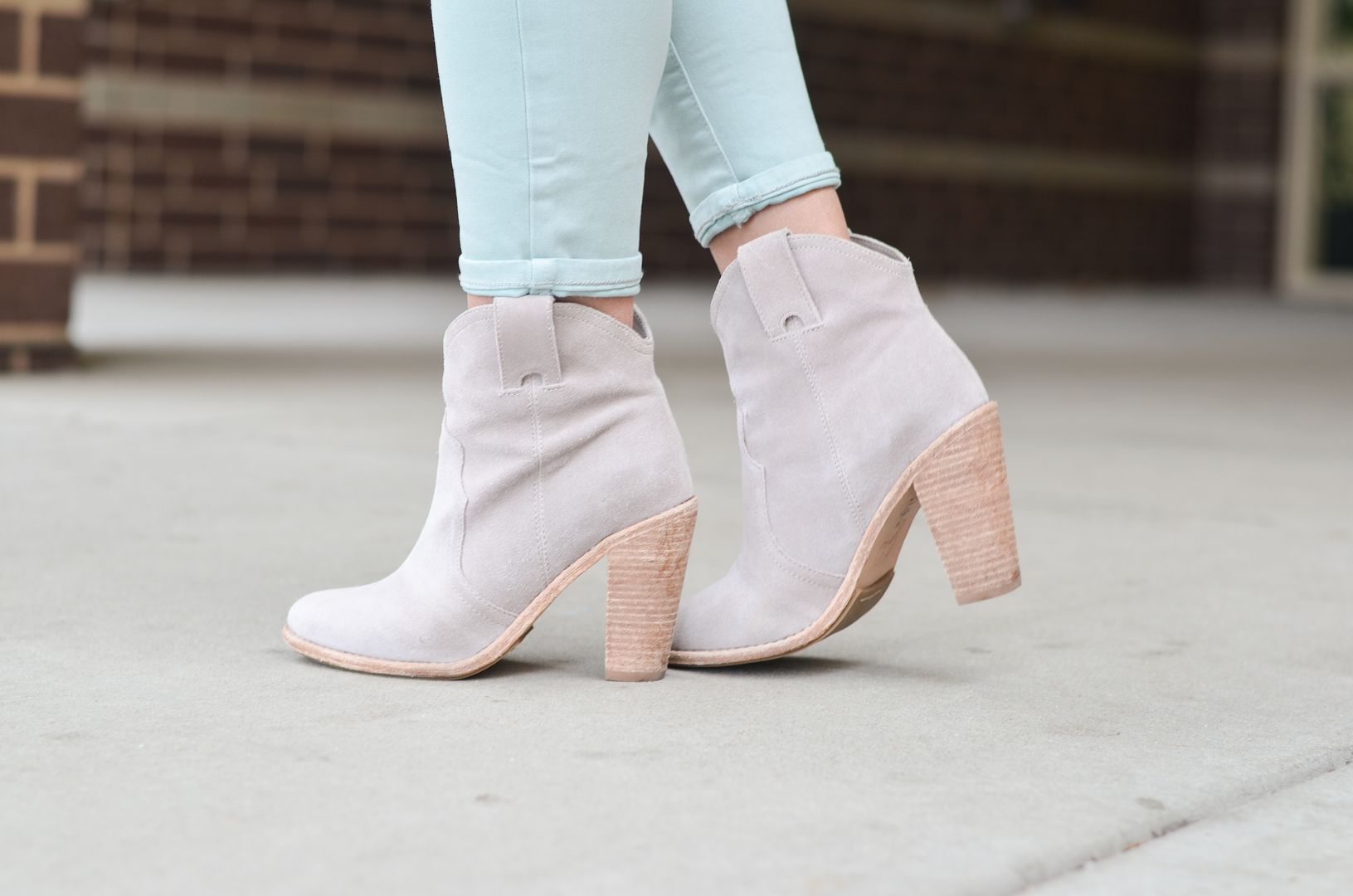 neutral booties for spring