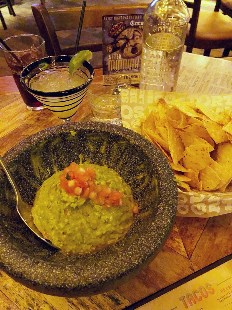 Table-side guacamole from Rocco's Tacos