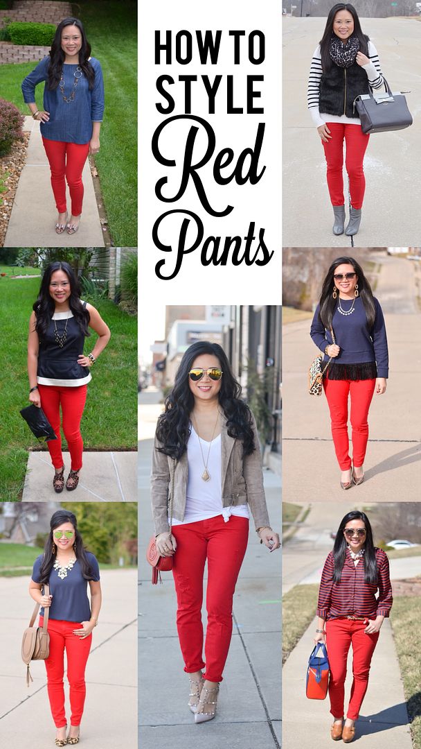 How to style red pants