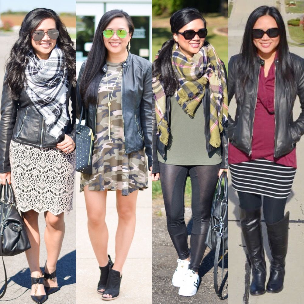 Express minus the leather jacket outfit ideas