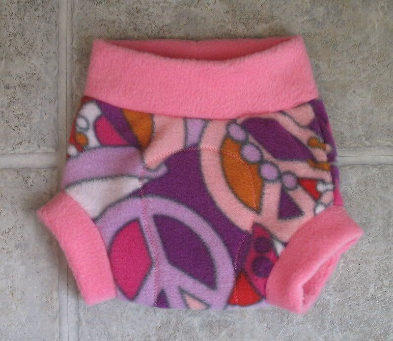 Peace Love Purple Custom Fleece Soaker Peace Love Purple Custom Fleece Soaker