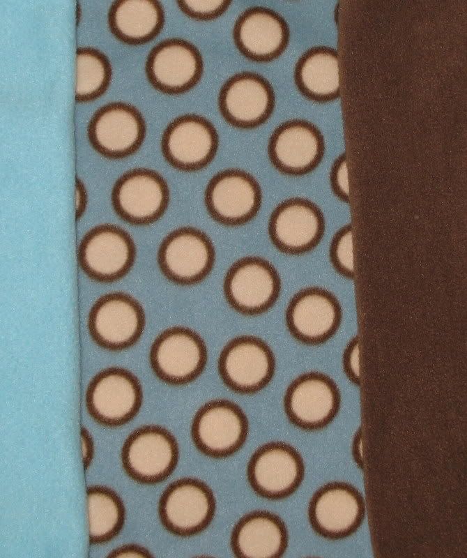 Blue With Dots Custom Fleece Soaker Blue With Dots Custom Fleece Soaker