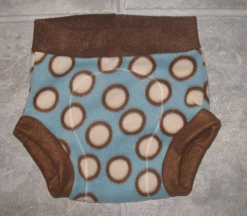 Blue With Dots Custom Fleece Soaker Blue With Dots Custom Fleece Soaker