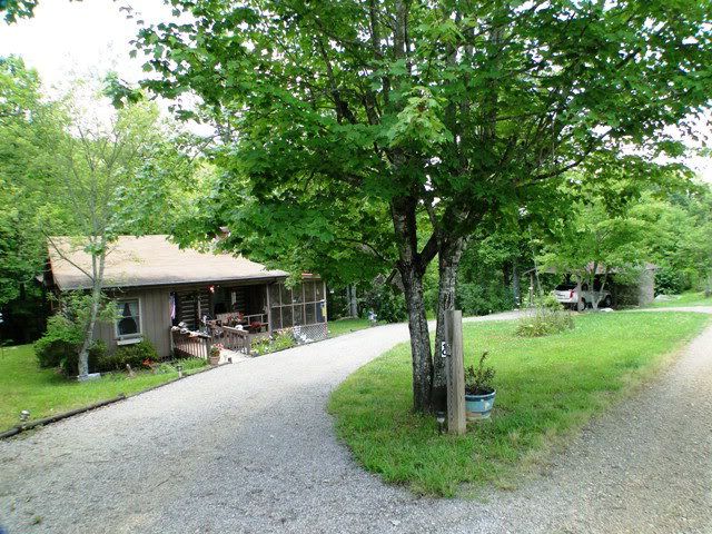 Beautiful setting creek pasture land private but not remote, Franklin NC Log Cabin, Franklin NC Cabins for Sale