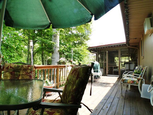Wrap-around porch covered and uncovered with some lovely mountain views, Franklin NC Free MLS Search, John Becker Bald Head