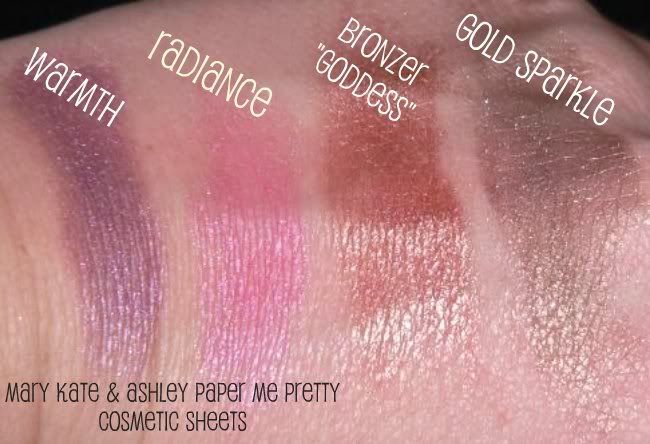 mary kate and ashley makeup line. Swatches: Mary Kate amp; Ashley