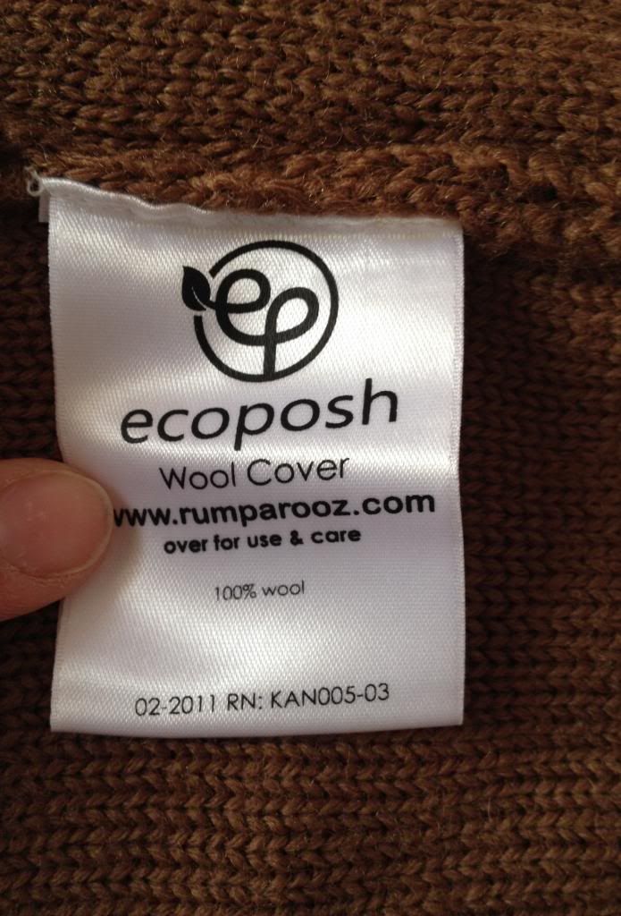 Ecoposh Wool Soaker in Chocolate, BNWT
