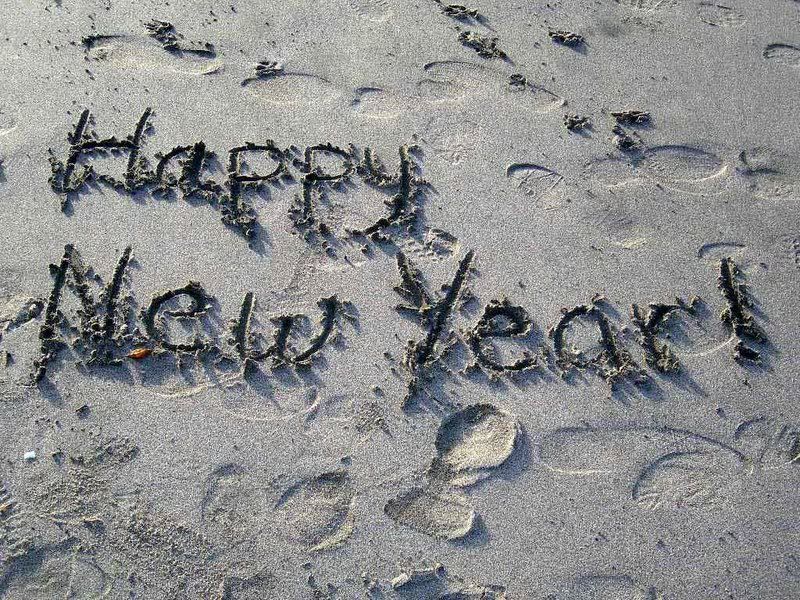 beach happy new year