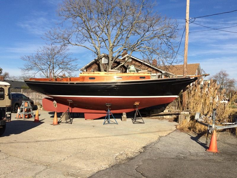 Sparkman & Stephens sloop - centerboard trunk repair