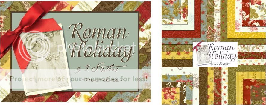 ROMAN HOLIDAY GREEN FLORAL Moda Fat Quarters FQs or YARDAGE by 3 