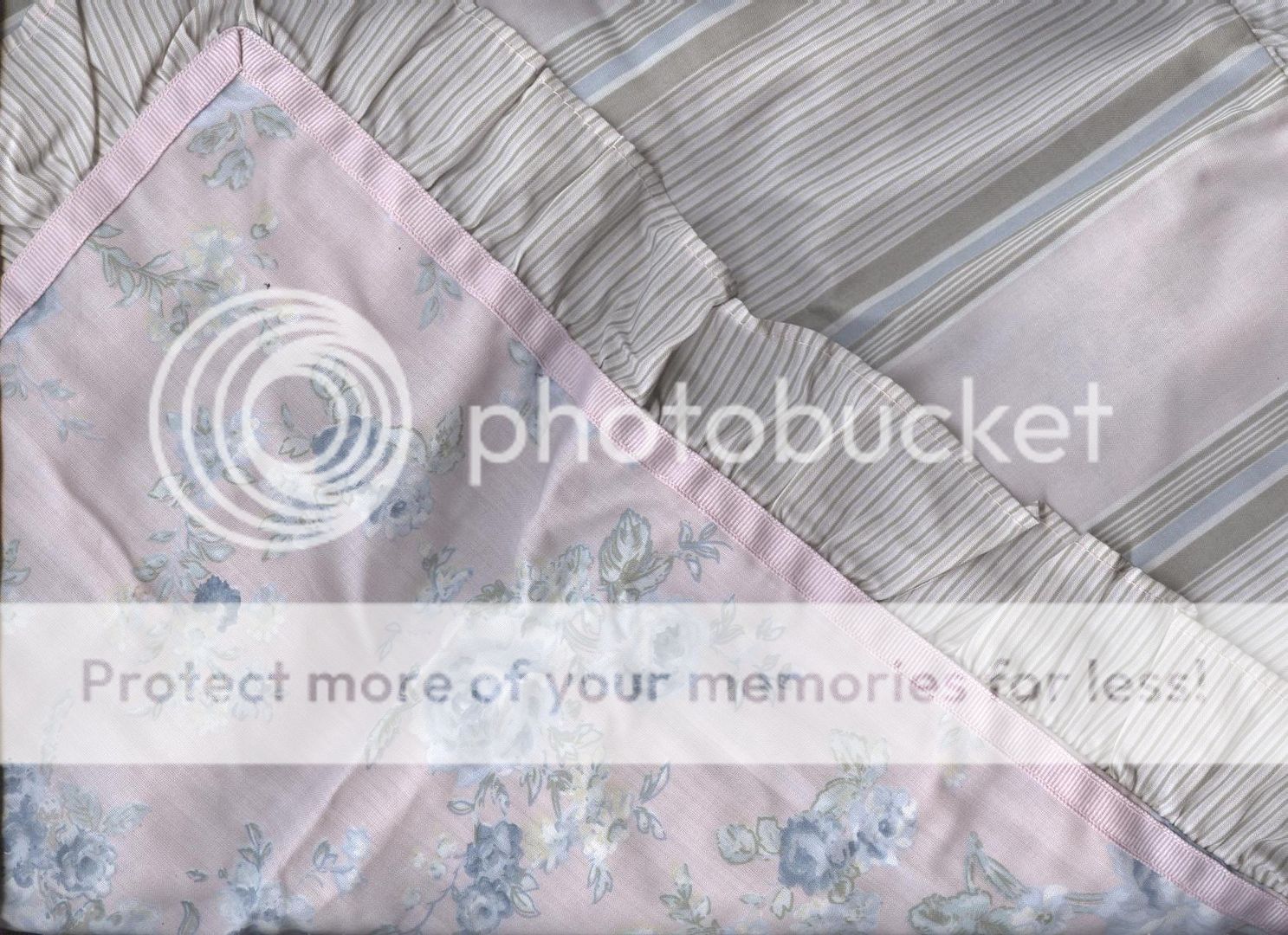 BELMONDO Angelique Pink Rouched/Ruffled QUEEN Quilt/Doona Cover Set 