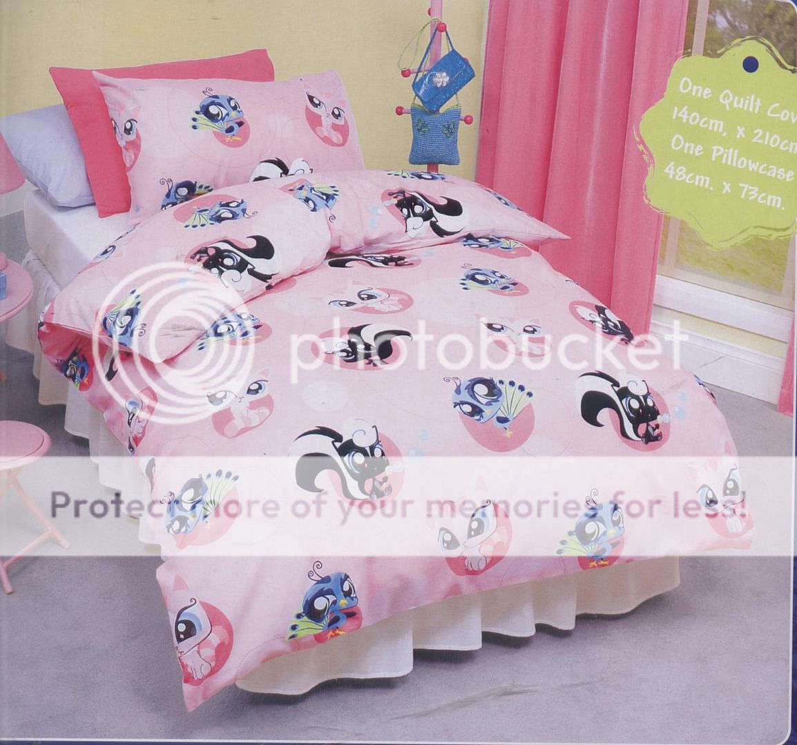 LITTLEST PET SHOP   SINGLE/TWIN SIZE QUILT/DUVET COVER SET   NEW   LIC