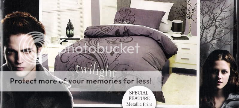 Twilight Edward New Moon Silver Double Bedding Package