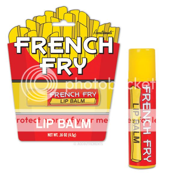 French Fry Novelty Flavoured Lip Balm Stick Sealed New