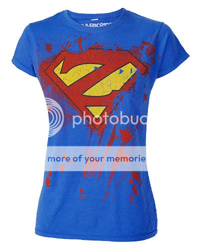 Darkside Super Hero Zombie Womens Fitted T Shirt Top Punk Rock Gothic