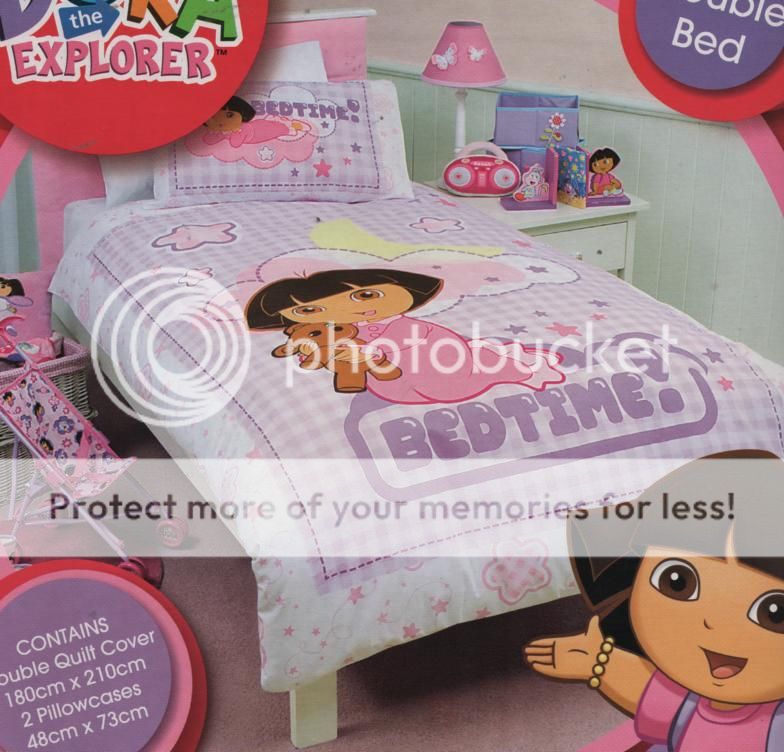 Dora the Explorer Bedtime DOUBLE/FULL Quilt/Doona Cover Set NEW