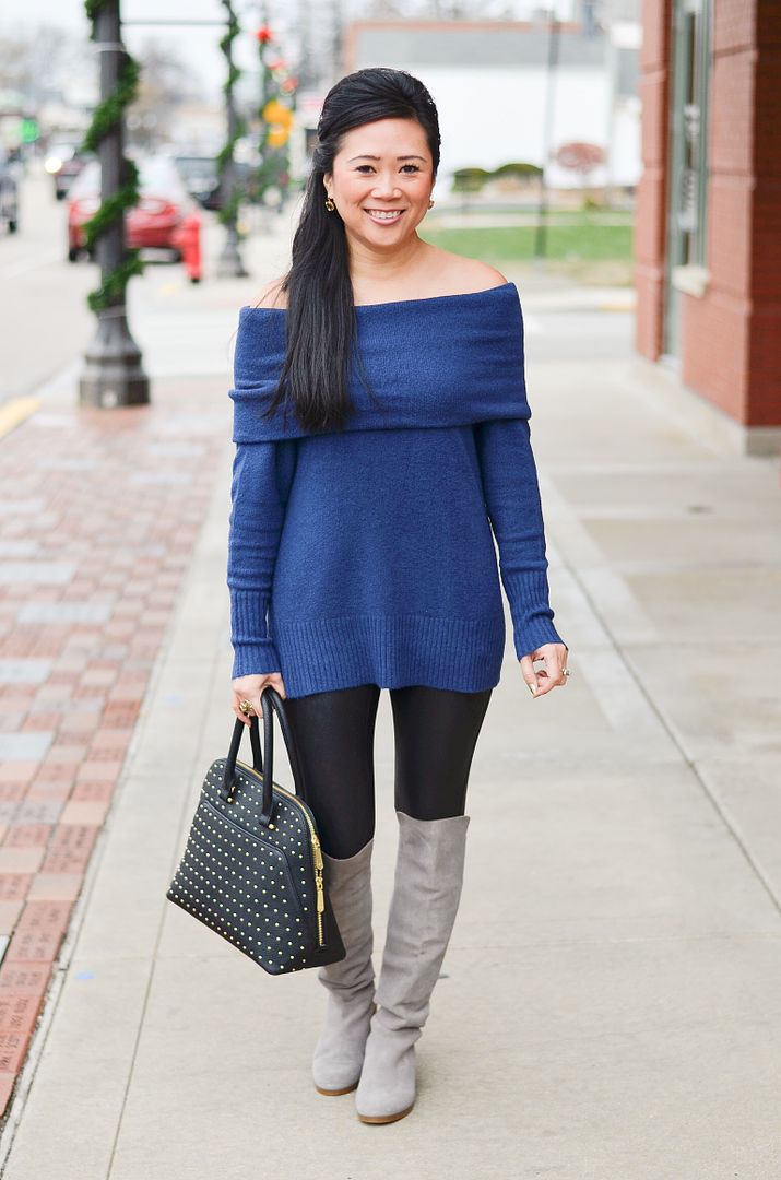 More Pieces of Me | St. Louis Fashion Blog: Plush off-the-shoulder sweater