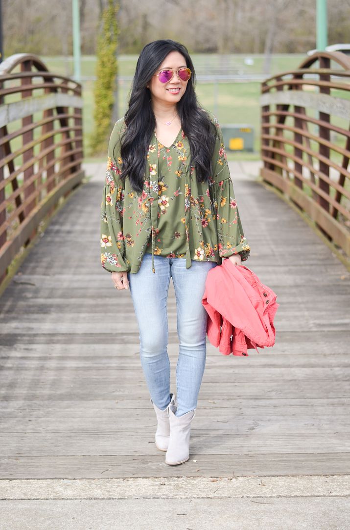 More Pieces of Me | St. Louis Fashion Blog: Olive and coral + light ...