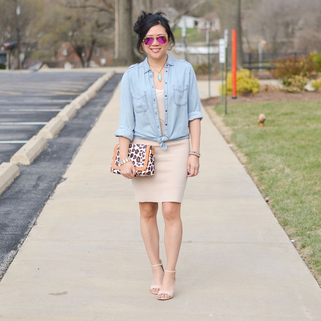 More Pieces of Me | St. Louis Fashion Blog: The blush knit skirt
