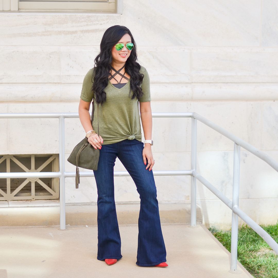 More Pieces of Me | St. Louis Fashion Blog: Flares and Kendra Scott polish