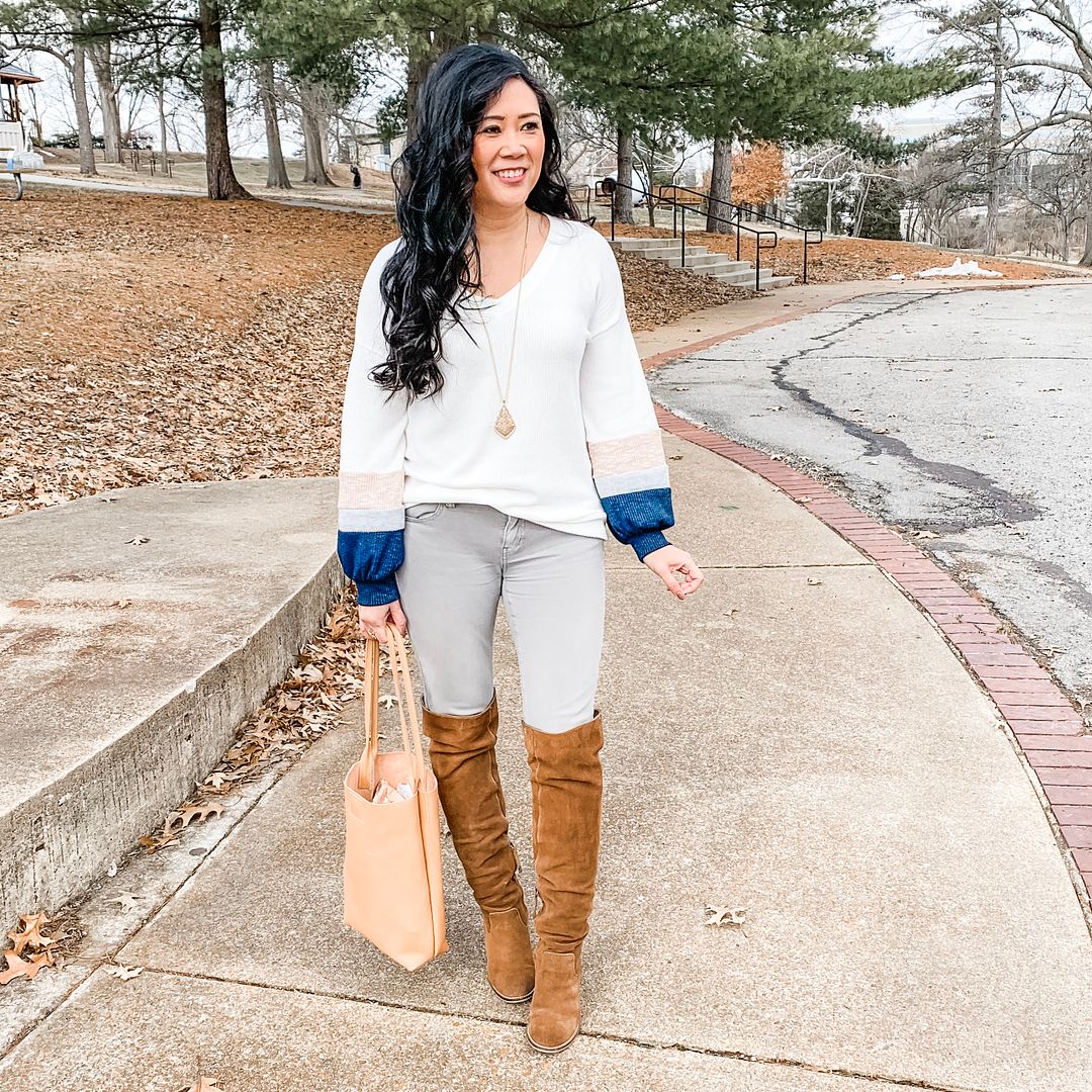 More Pieces of Me | St. Louis Fashion Blog: Styling a varsity stripe ...