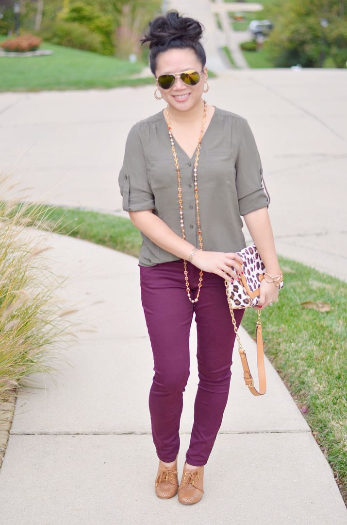 More Pieces of Me | St. Louis Fashion Blog: Wine skinnies remix