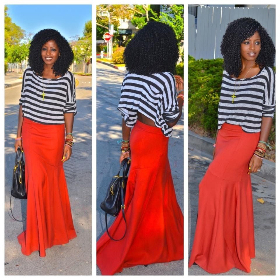 In search of a red maxi skirt | GBCN