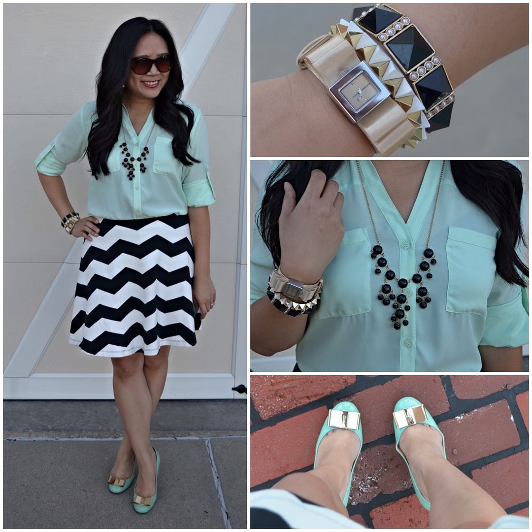 More Pieces of Me | St. Louis Fashion Blog: Mint and chevron
