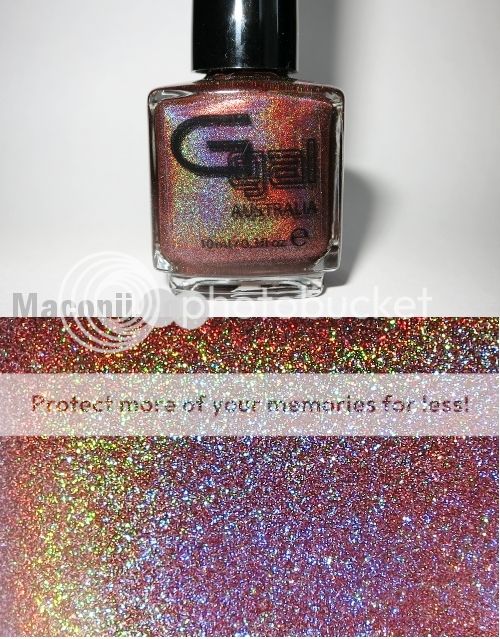 ★glitter Gal★ Copper Holographic Holo 3D Nail Polish Red Orange Brown