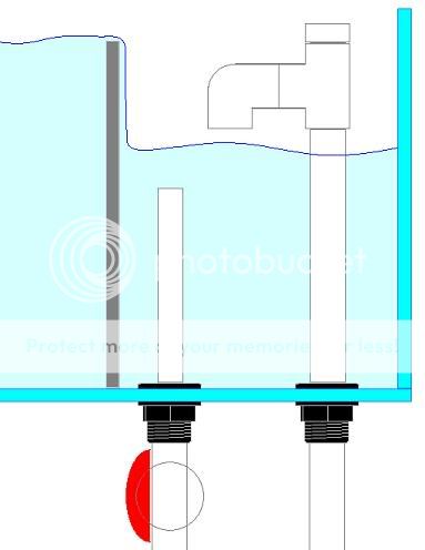is a slope down overflow pipe quieter than straight down? - Reef ...